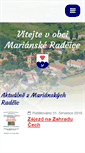 Mobile Screenshot of marianskeradcice.cz